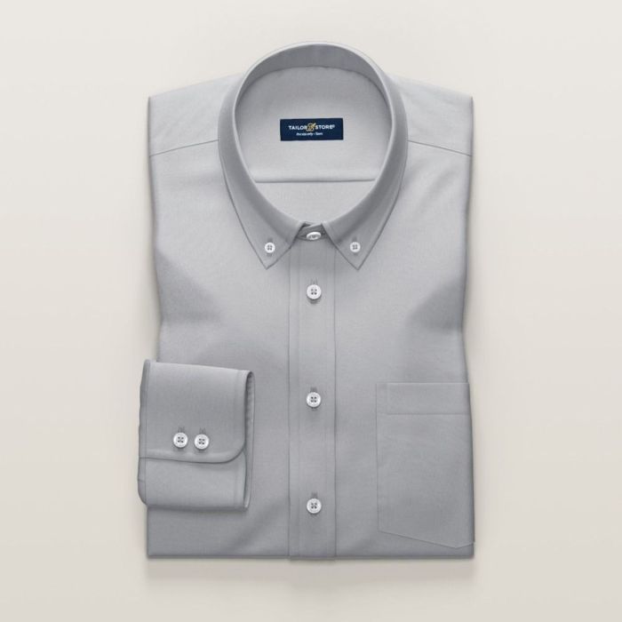 Men's light gray dress shirt