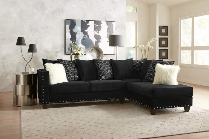 How to decorate living room with black sofa