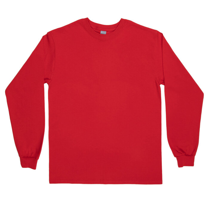 Mens long sleeve red dress shirt