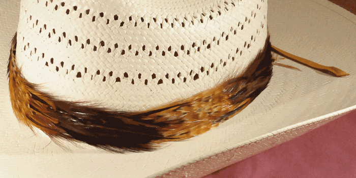 How to make a feather hat band decoration