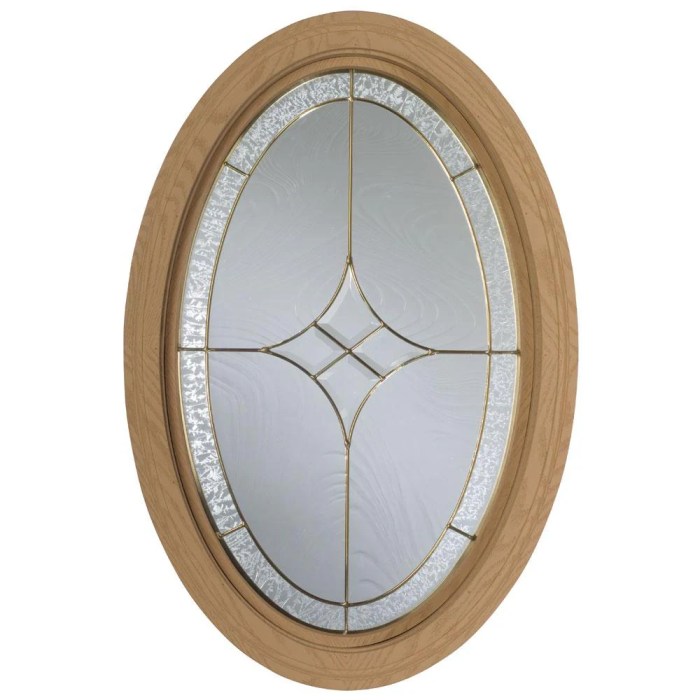 How to decorate an oval window