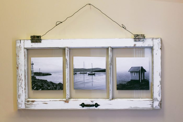 How to decorate with old window frames