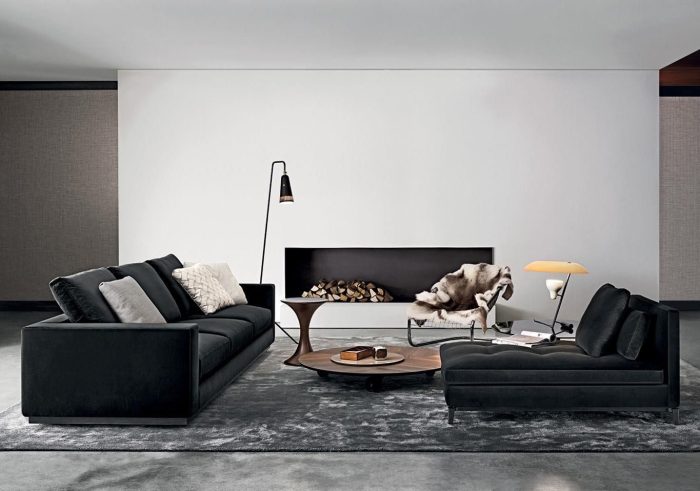 How to decorate living room with black sofa