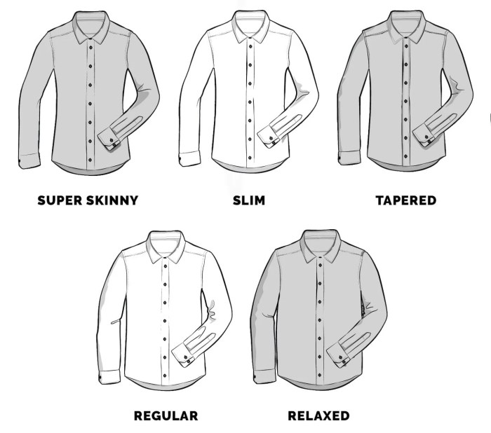 How should men's dress shirts fit