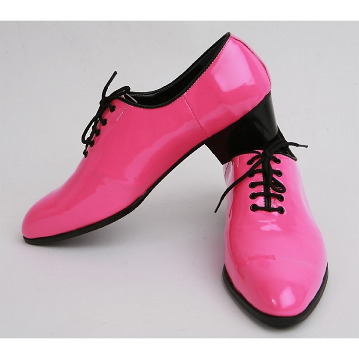 Pull on slip on pink dress shoes mens