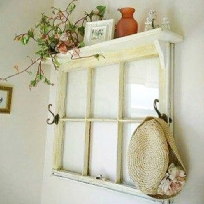 How to decorate with old window frames