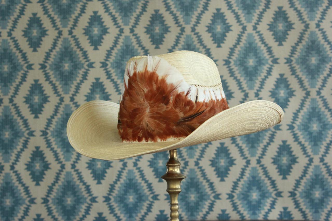 How to make a feather hat band decoration