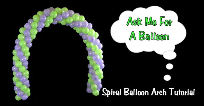 How to make spiral balloon decoration